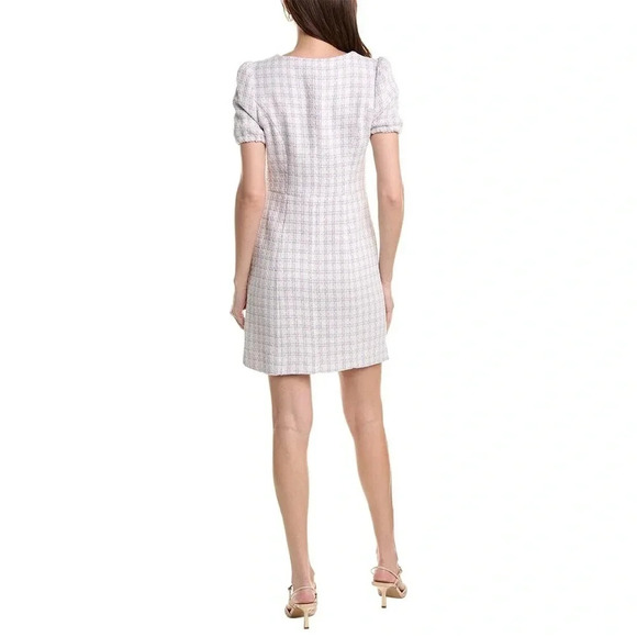 Nanette By Nanette Lepore Naya Plaid Sheath Dress -‎ Size 12 - Purple - NWT - Picture 2 of 10